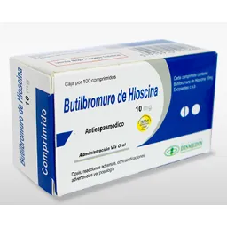 BUTIL BROMURO DE HIOSCINA 10 MG CAJA X 100 COMPRIMIDOS - Ecofarma